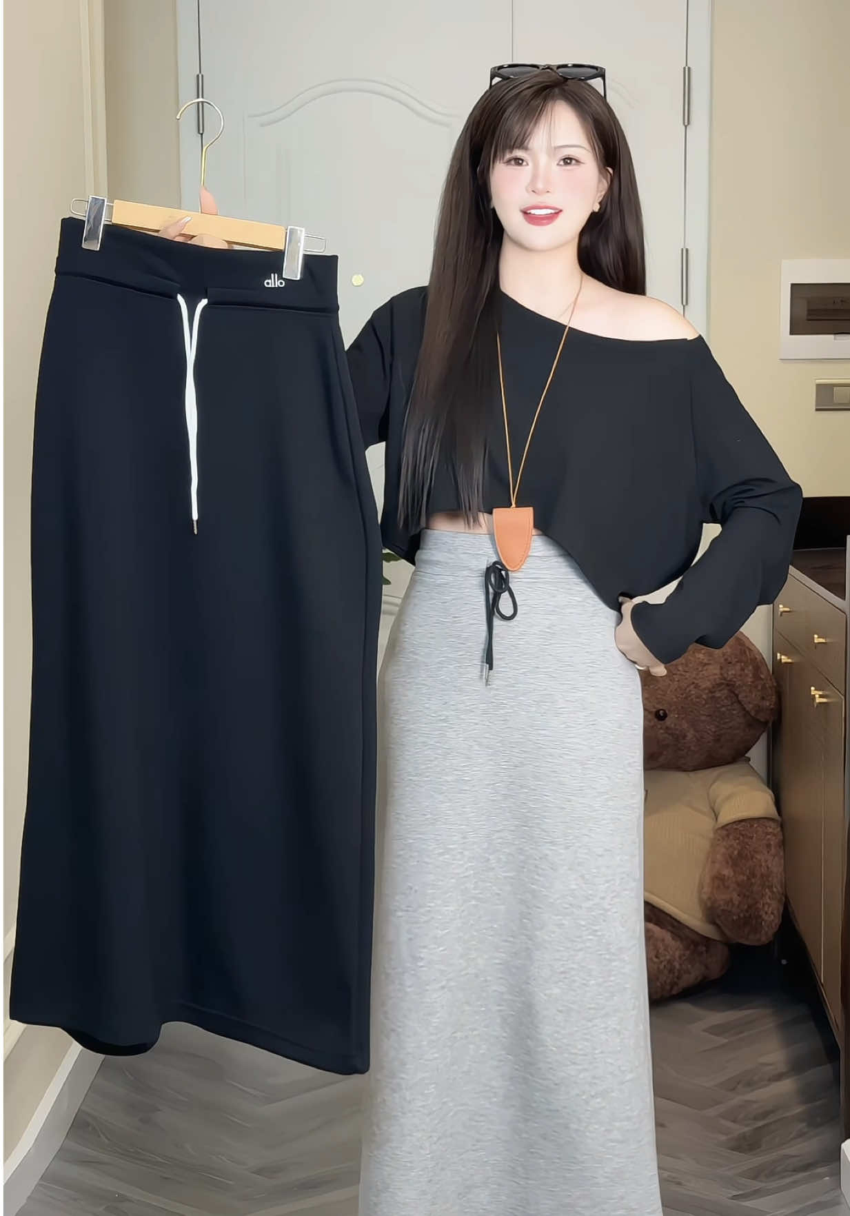 Chân Váy Suông Dài 95cm #champhanriview #chanvaydai 