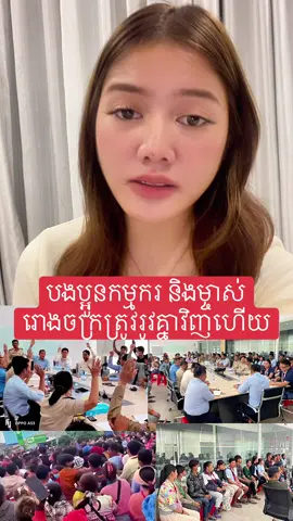 បងប្អូនកម្មករ និងម្ចាស់រោងចក្រត្រូវរូវគ្នាវិញហើយ បន្ទាប់ពីការសម្របសម្រួលយ៉ាងយកចិត្តទុកដាក់របស់ក្រសួងការងារ និងអាជ្ញាធរពាក់ព័ន្ធ!#fyp #សន្តិភាពនៅកម្ពុជា #cambodia #tiktok #រោងចក្រ 