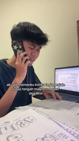 akibat main seharian tanpa mikirin tugas😭