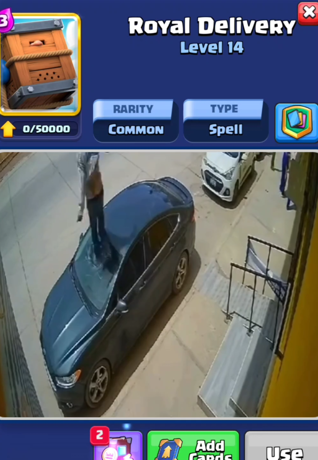 Bro Uses Royal Delivery on a Car 💀🔥  #ClashRoyale #HehehehawGaming #shorts #viral #fyp  