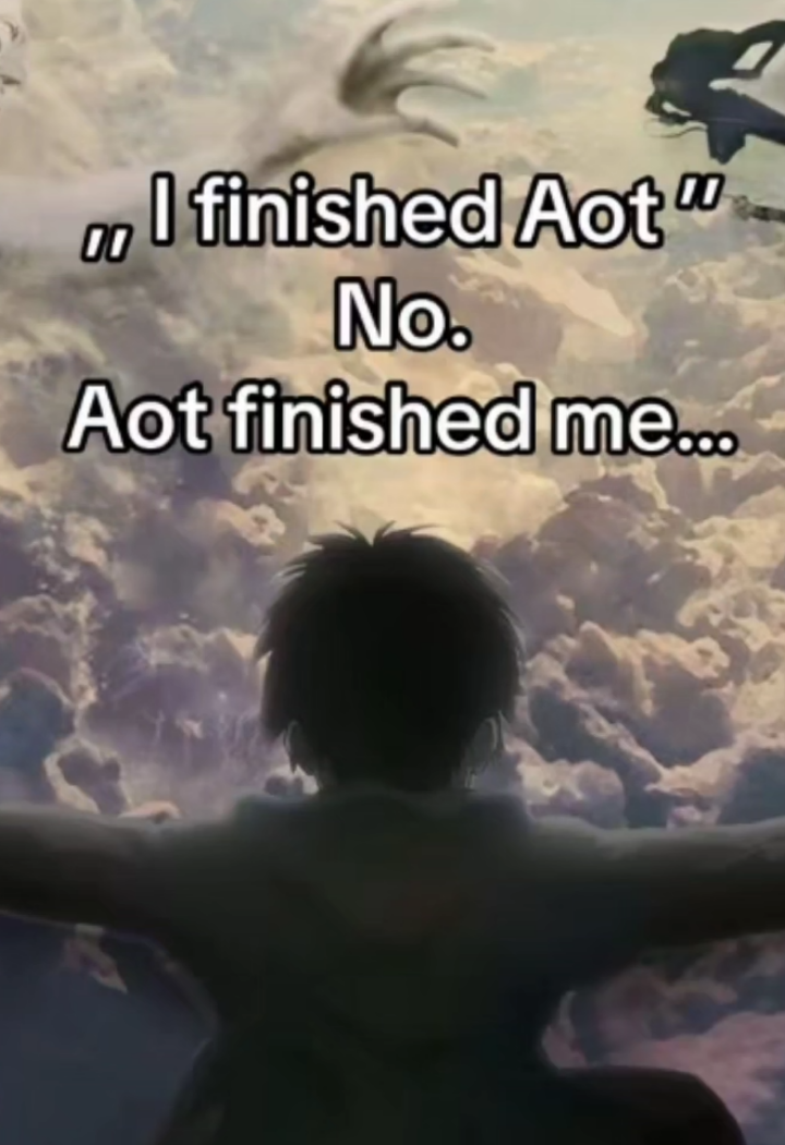 I am finished 200+ animes ❤️‍🩹 but One Anime finished Me🥺 #AttackOnTitan #naruto #oneoiece #aot#ta4u 