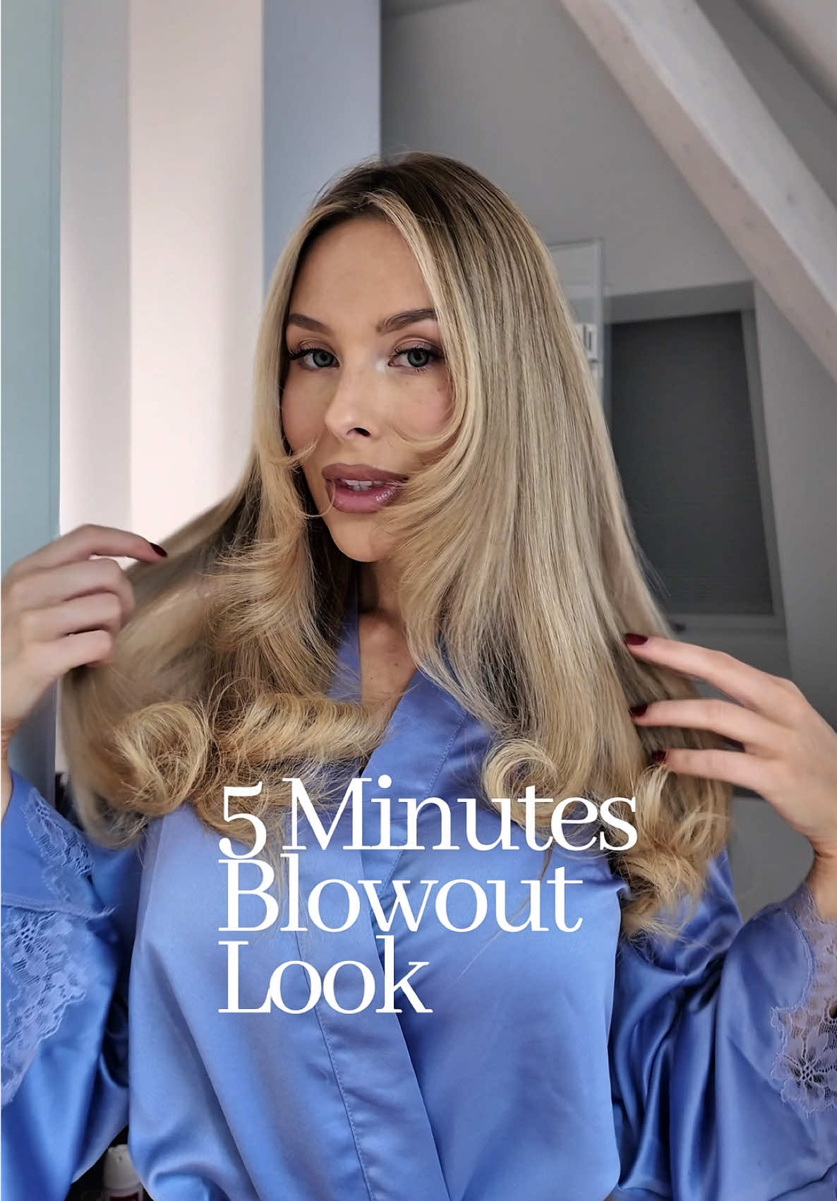 Mein daily Hairstyle 🩵 #hair #hairstyle #blowout #dailyhair 