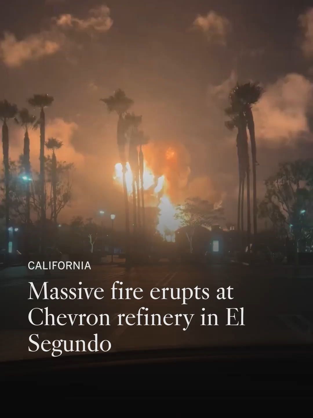 An explosion and fire rocked a refinery in El Segundo on Thursday night, sending up massive flames that could be seen for miles. The city of El Segundo said that there was a fire at the Chevron refinery but that there was no public threat or evacuation orders. By Friday morning, the fire had slowed considerably but investigators were still trying to determine what caused it. No one was hurt, but the power of the blast rattled people in surrounding areas. Officials said they are also monitoring air quality levels for signs of pollution. Videos taken when the explosion occurred around 9:30 p.m. showed a massive fireball erupt amid a loud, extended roar. But over the next hour, the blaze died down considerably and the skies largely cleared while bright, strong flames continued to burn near the southern portion of Chevron’s plant. Chevron released a statement calling it an “isolated fire” and that “all refinery personnel and contractors have been accounted for and there are no injuries.