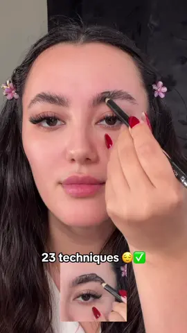 Eyebrow technique #makeup #fyp 