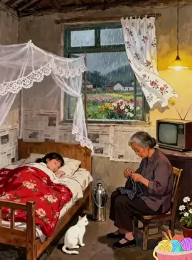 cozy cabin and baby sleep #foryou #forupage #viral_video 