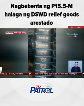 Nagbebenta ng P15.5-M halaga ng DSWD relief goods arestado. #tvpatrol #abscbnnews #news #newsph