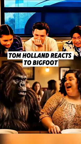 Tom Holland Reacts To Bigfoot 😂😂😂.... #tomholland #bigfoot #bigfootvlog #reaction #viral 