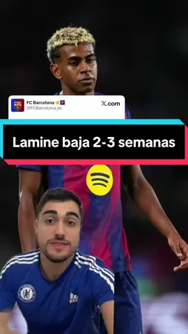 Lamine Yamal baja por molestias en el pubis #deportesentiktok #barcelona #tiktokfootballacademy #lamineyamal 