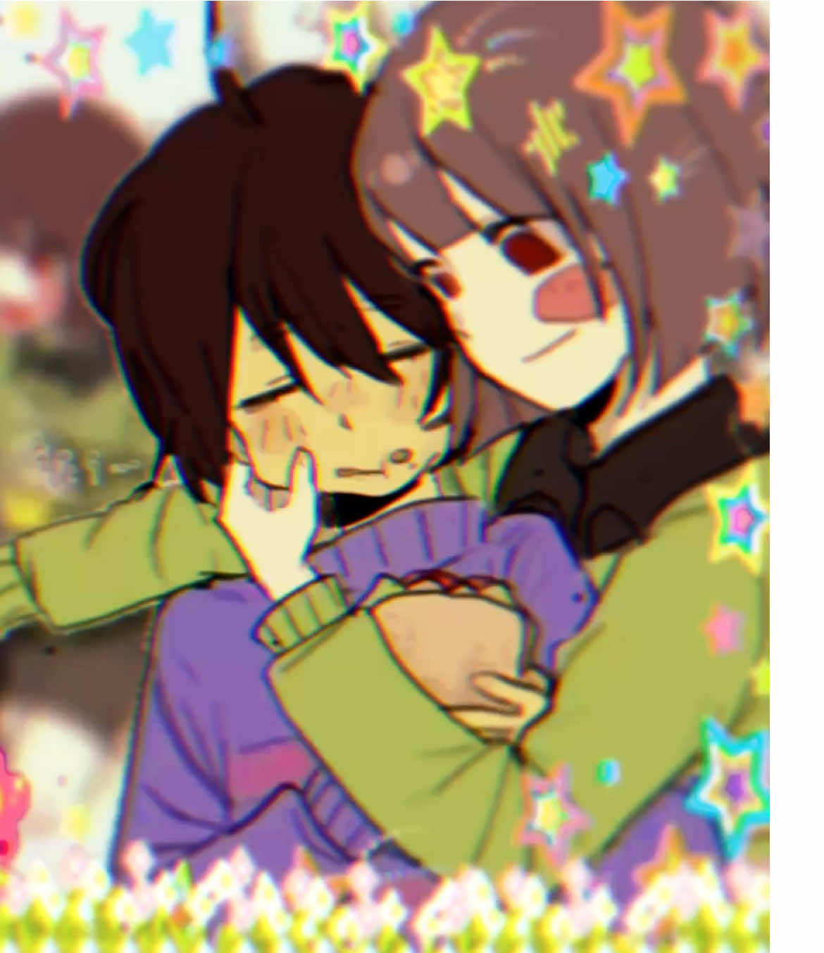 chocolate…..smiles ..Smiles..flowers….things like tha t.. Art cr yx_won2 #charisk#undertale#charaundertale#friskundertale#fyp 