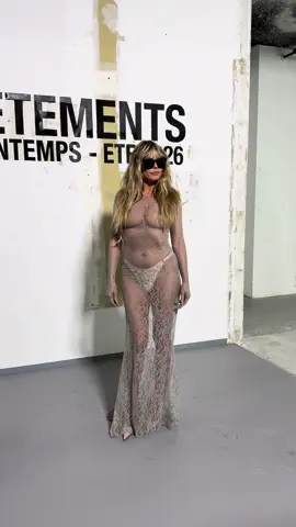 #heidiklum at #vetements show in #paris 