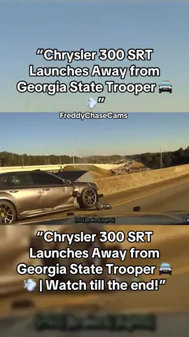 “This Chrysler 300 SRT wastes no time leaving the Georgia State Trooper behind! 😳💨 Do you think he’ll make it or get caught? 👀🚔 #sr8 #policechase #srthemi #streetchase #georgiastatepatrol 