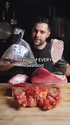 I Cooked the WAGYU of Every Seafood #wagyu 