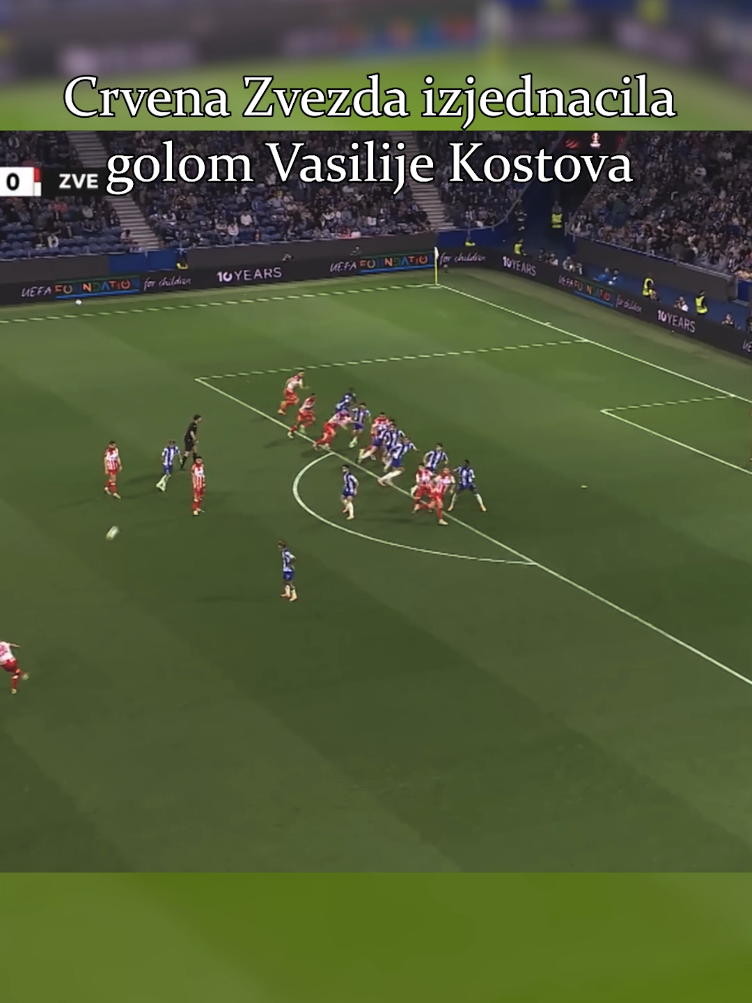 Steta sto nije ostalo 1-1, ali je predivan gol Vasilije Kostova #fyp #viral #football #crvenazvezda #ligaevrope #porto