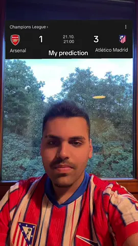 Atlético will shock Arsenal 😳🔥 My score prediction: 3-1! Agree or disagree? 👀⚽ #uclpredictions #atleticomadrid #arsenal #footballtiktok 