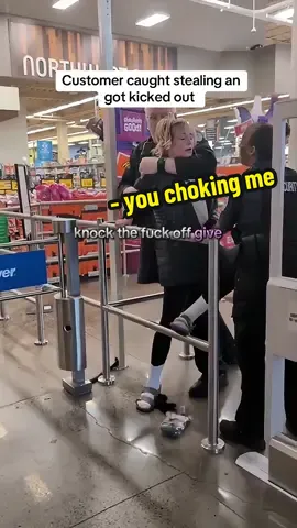 Two security guards for a Grocery Store stopped this Women because she was stealing. #security #steal #kickedout #grocerystore 