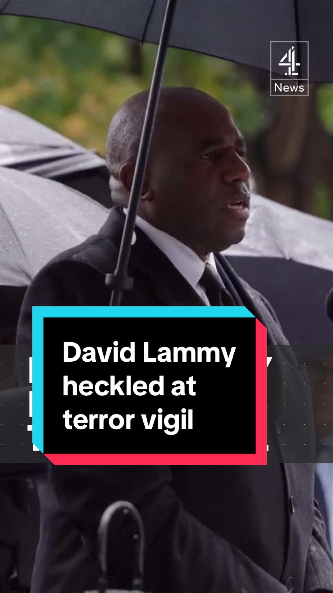 Deputy PM David Lammy was heckled before he spoke at the Manchester vigil for the synagogue terror attack victims. #DavidLammy #Manchester #News #Channel4News 