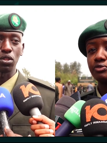 Kuri uyu wa Gatanu, Aba Ofisiye barenga igihumbi basoje amasomo yabo, binjizwa mu Ngabo z'u Rwanda. Abasoje barimo abagera kuri 987 bigiye mu ishuri rikuru rya Gisirikare riri i Gako mu Bugesera, naho abagera kuri 42 bize mu bihugu by'inshuti z'u Rwanda. #MamaUrwagasaboTv