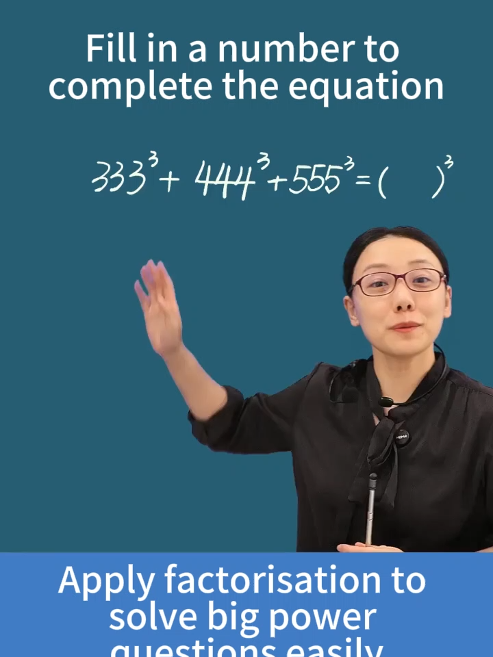 Apply factorisation to solve big power questions easily #education #thinking #maths #math #mathematics #calculation #pattern #equation