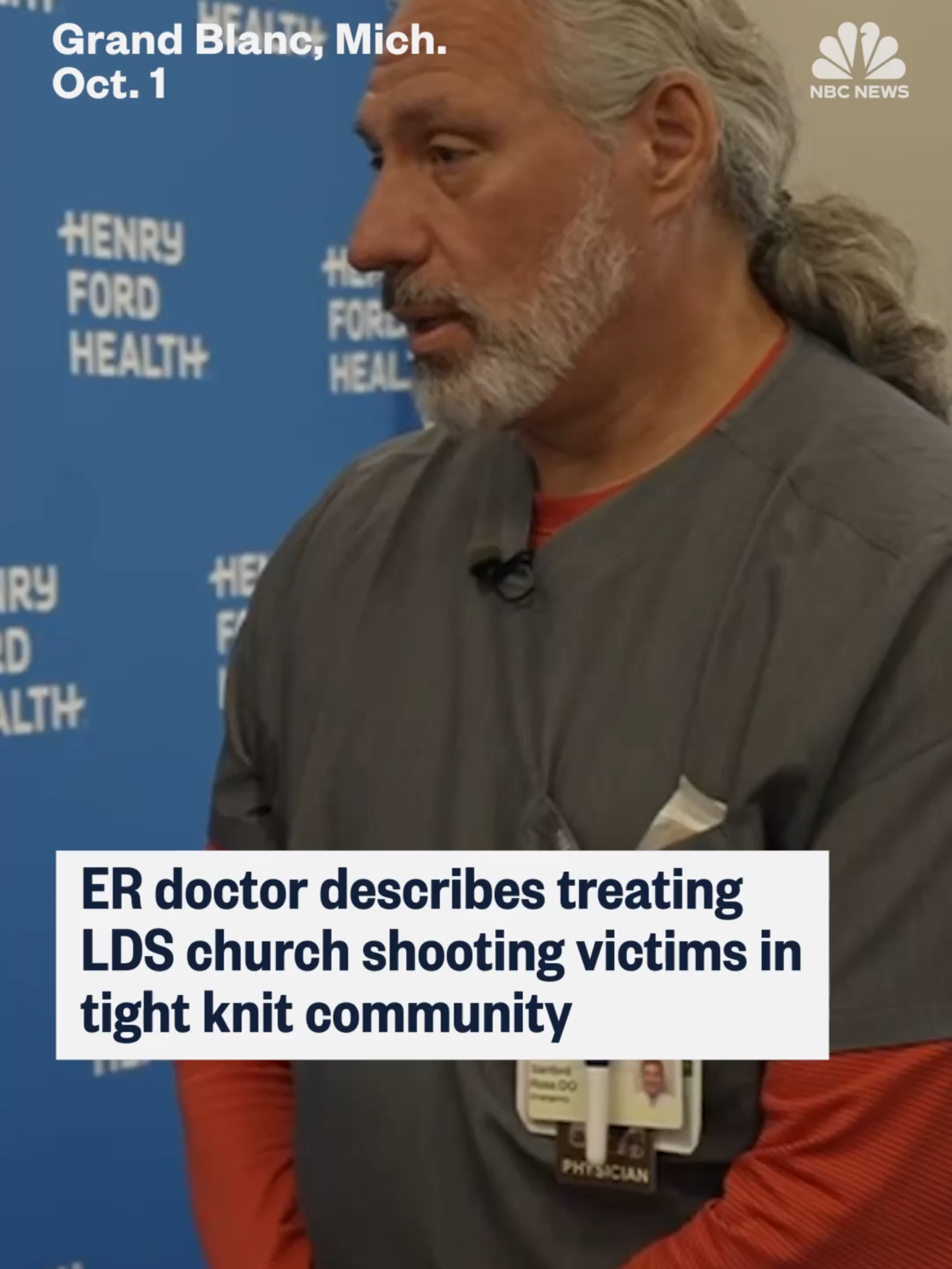 An emergency department doctor describes what it was like to treat people he knows following a shooting and fire at a Church of Jesus Christ of Latter-day Saints in Grand Blanc, Michigan. NBC News’ Adrienne Broaddus reports.