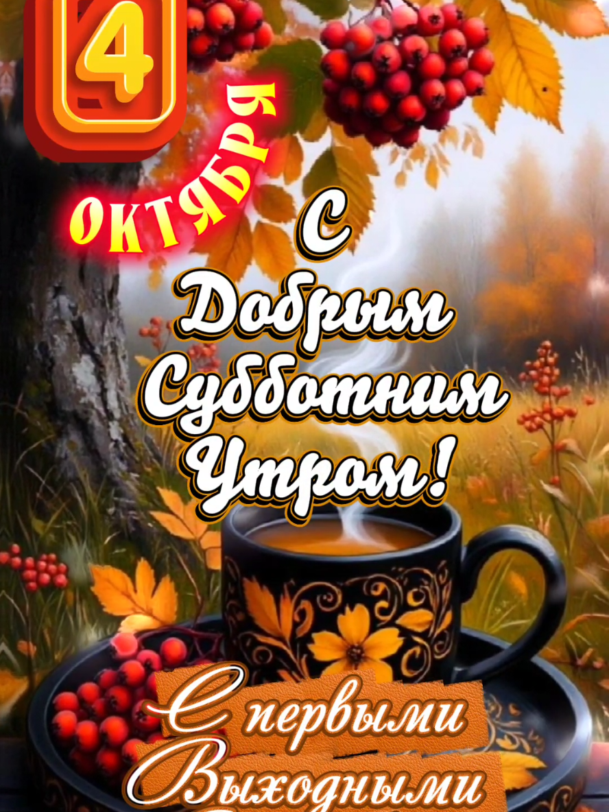 С Добрым Субботним Утром! 4 октября. #сдобрымутром #ссубботой #владаалматы #4октября #доброеутро 