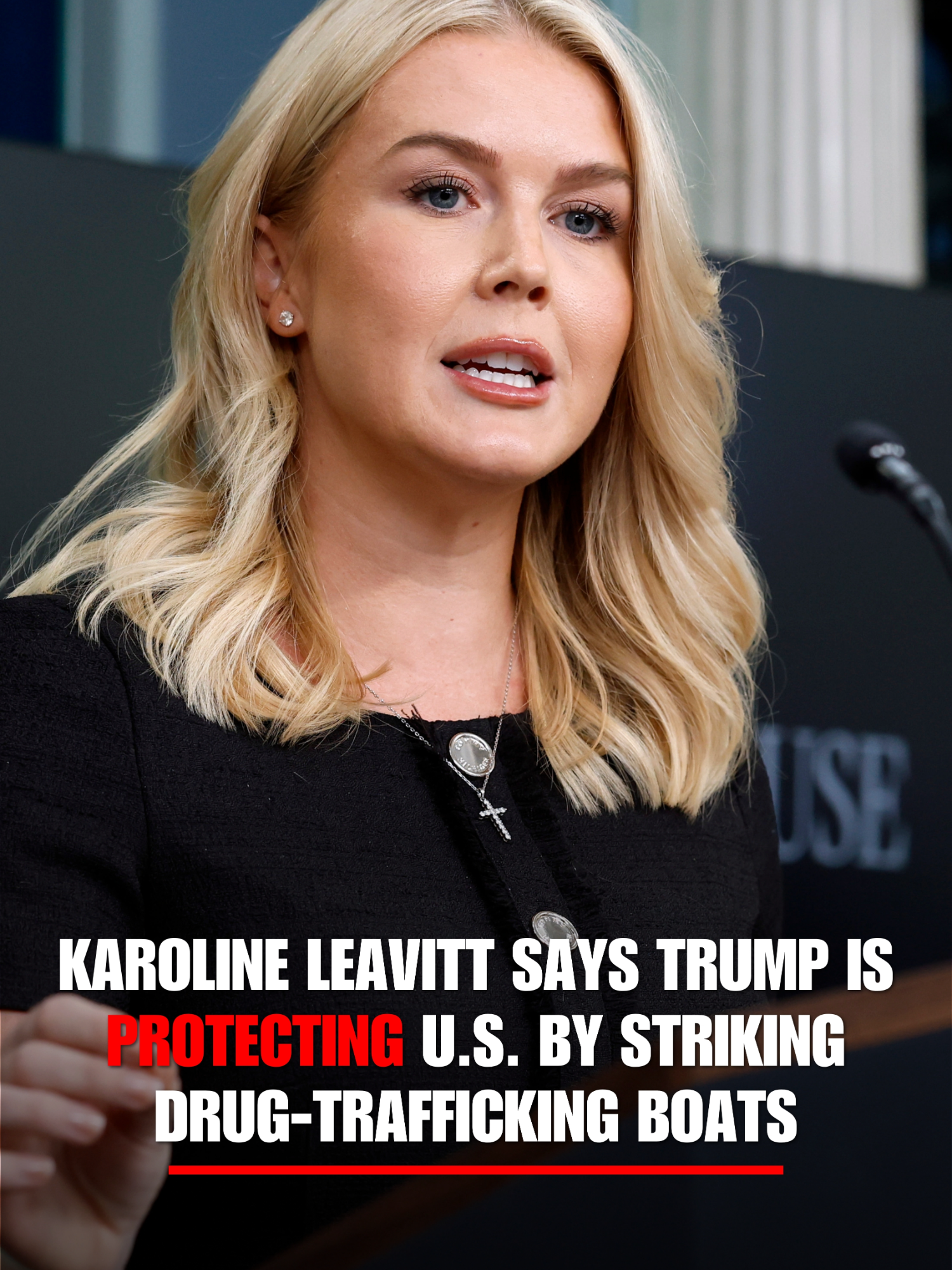 KAROLINE LEAVITT on the U.S. conducting another strike on a drug-trafficking boat: “The president has been very clear, dating back to the campaign trail, that he is always going to do what’s in the best interest of the American homeland.” “He also promised the American people he was going to end the drug epidemic that has taken far too many American lives. And you’re seeing those actions play out almost every single day.”