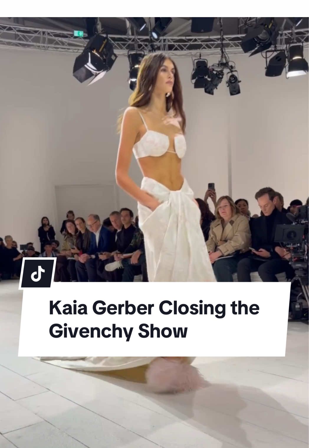 #KaiaGerber made her #PFW runway appearance at the @Givenchy show. #TikTokFashion 