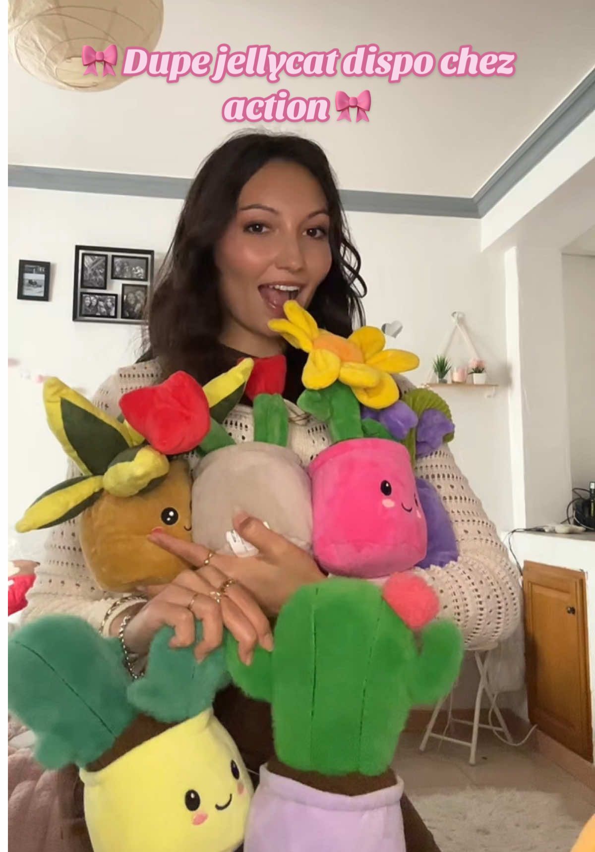 J’aime pas le cactus violet 😖 🌵 mais vraiment incroyable 4€ la peluche la qualité est folle 😍#dupejellycat #jellycat #action 