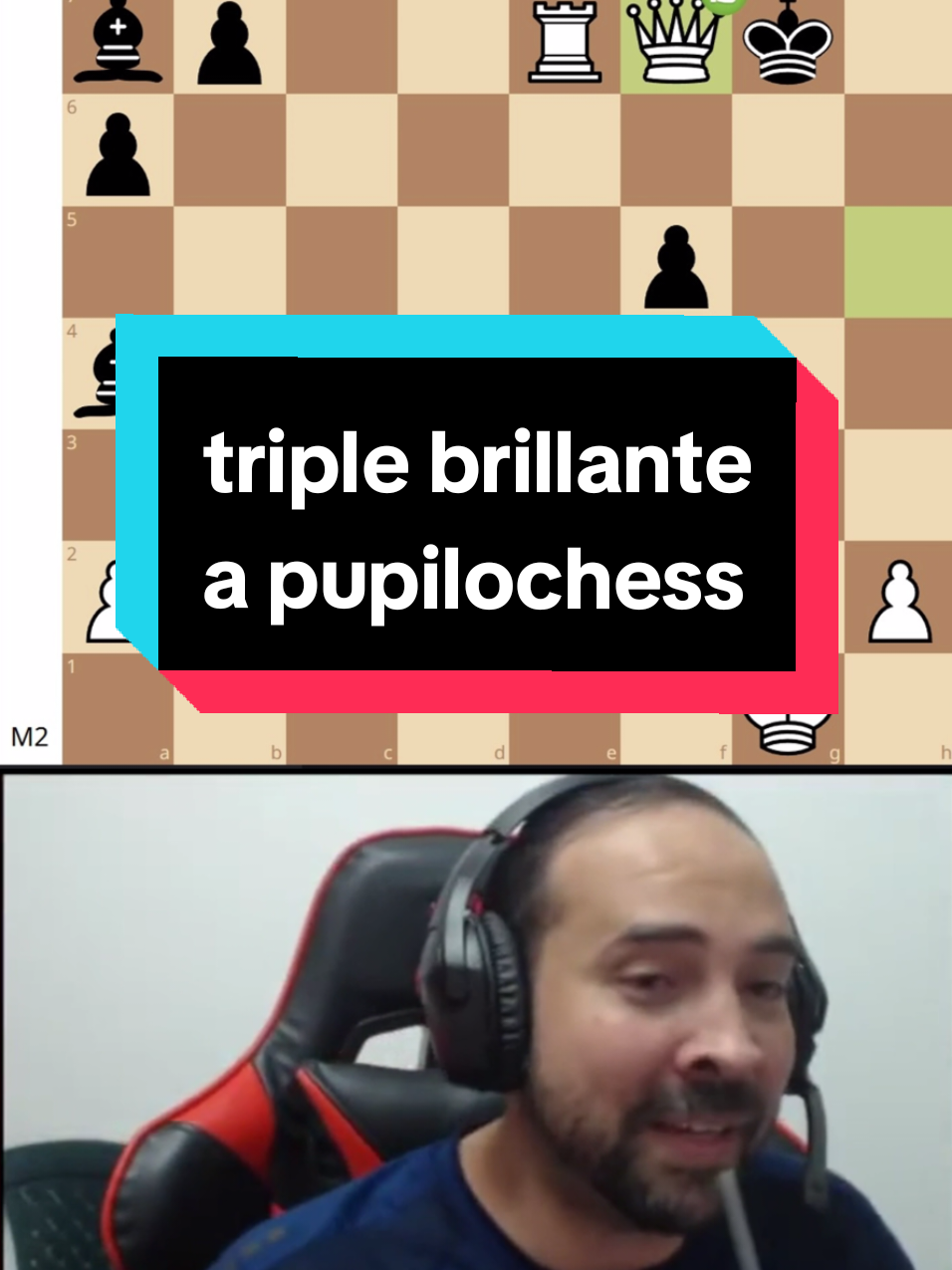 triple brillante a pupilochess #ajedrez #chesstactics128 #brillante #chesscom #CapCut  C.c @ValenNovachrono 