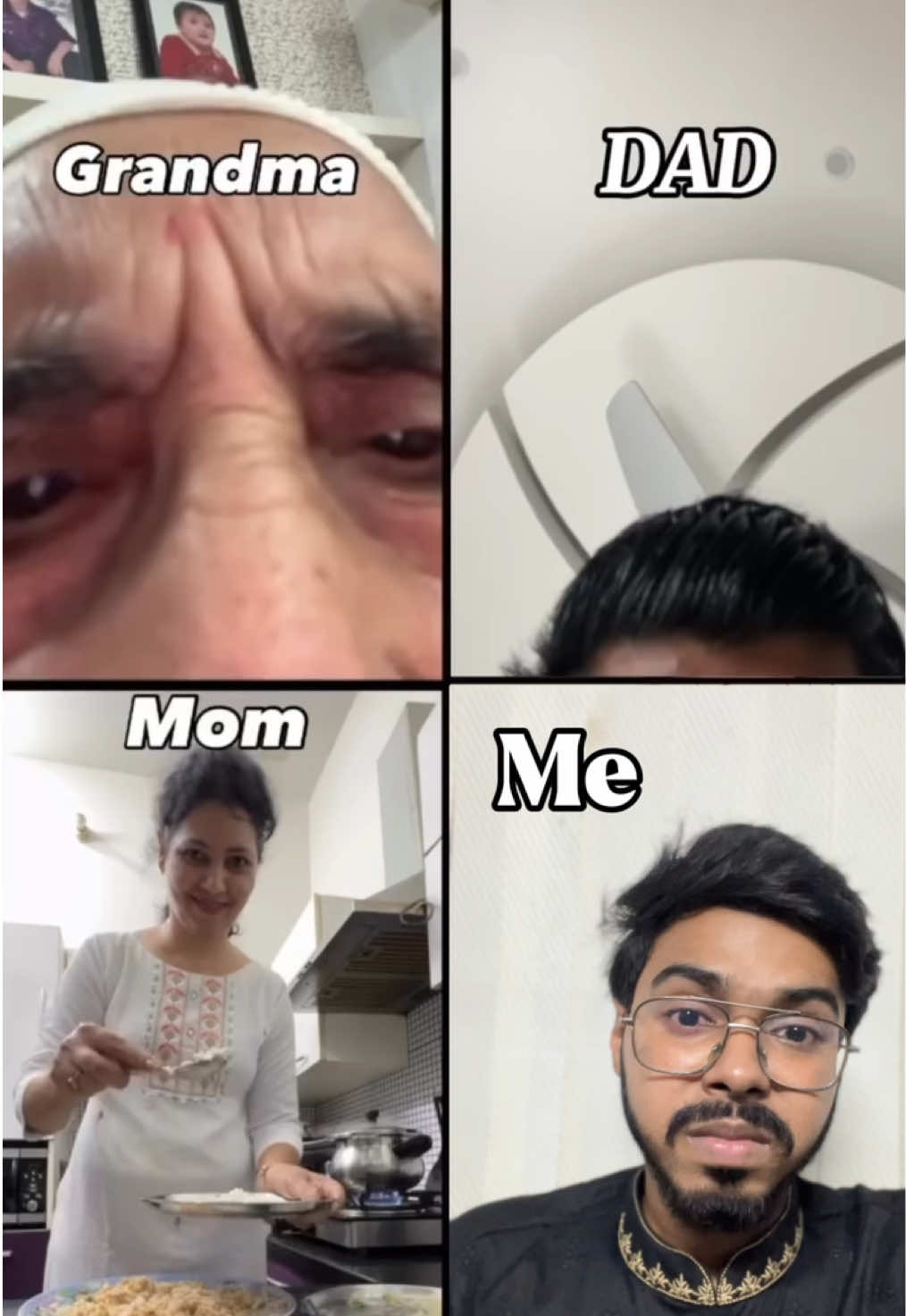 Family Video Call🙂   #funny #memes #tiktok #zengvines #comedy 