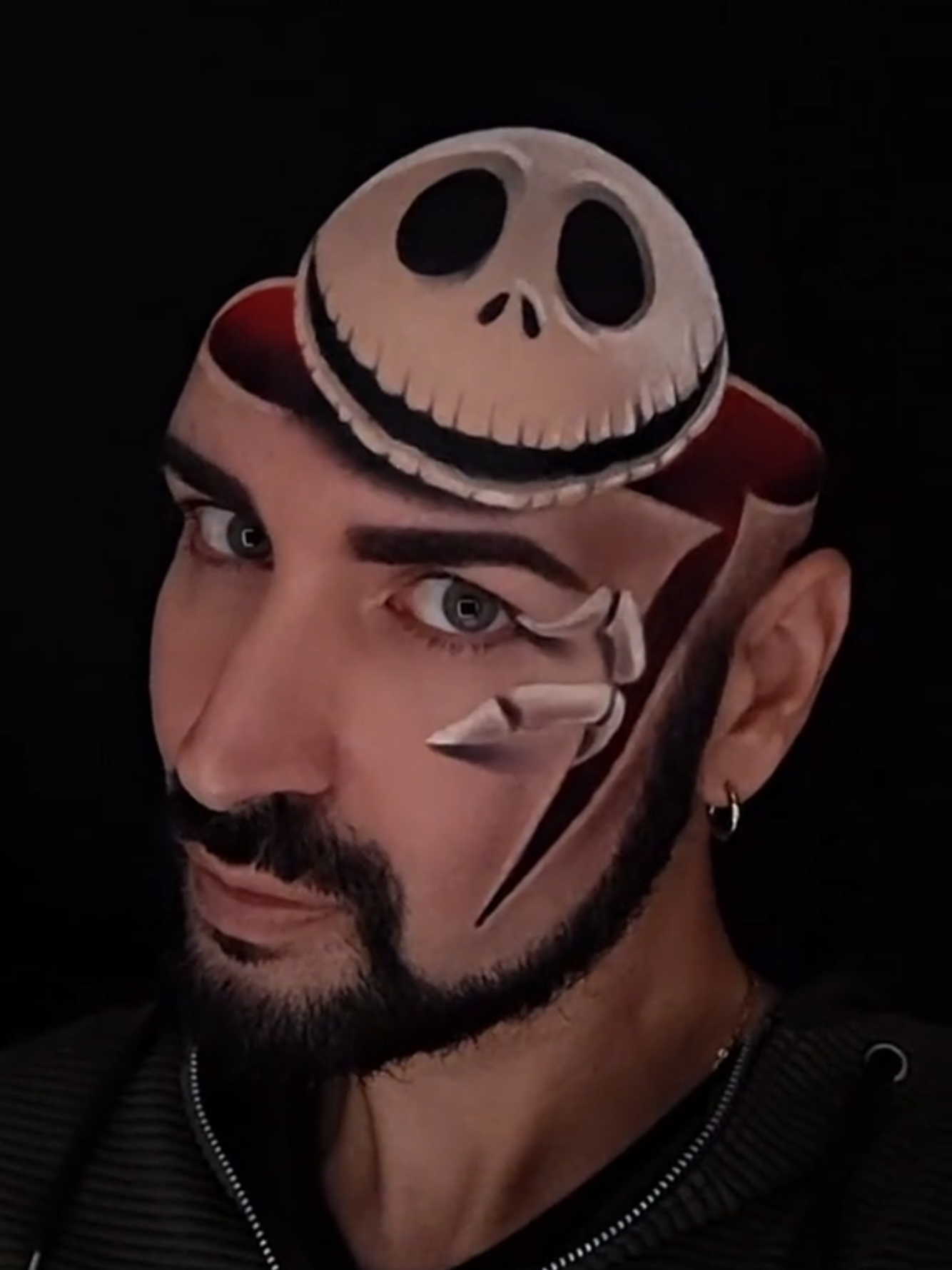 Halloween sta arrivando! 🎃💀👻 Make up 3D. #makeup #lucaluce 
