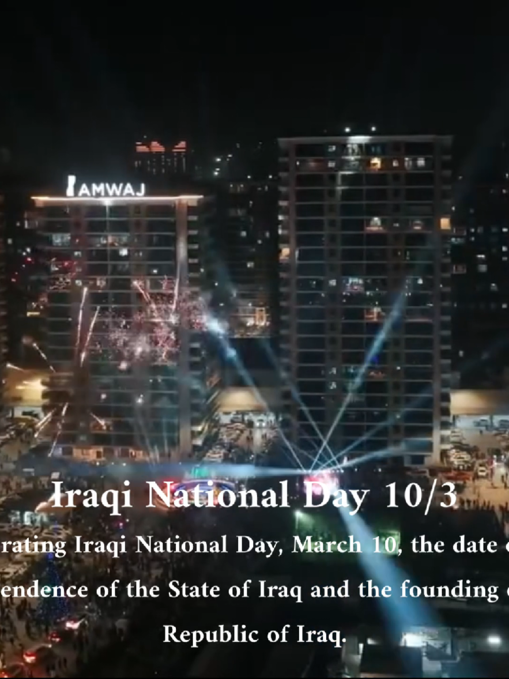 - منذُ تأسيس جمهورية العراق كان شعبنا يعاني من ٫ الحروب ٫ والصراعات ٫ والطائفية ٫ والظلم  و اليوم العراق يتعافى من جديد بفضل الشهداء   - هذا اليوم  بتاريخ 10/3 والذي يعتبر أحد أهم الايام للعراقين لتذكر الشهداء العراقين الذين ضحوا بدمائهم لأجل كل عراقي وعراقية كبير وصغير بالتضحية بدمهم  -  الرحمة والخلود لشهدائنا العراقين 🇮🇶❤ #IRAQ🇮🇶 #Baghdad #اليوم_الوطني_العراقي #iraq #foryoupage #foryoupage 