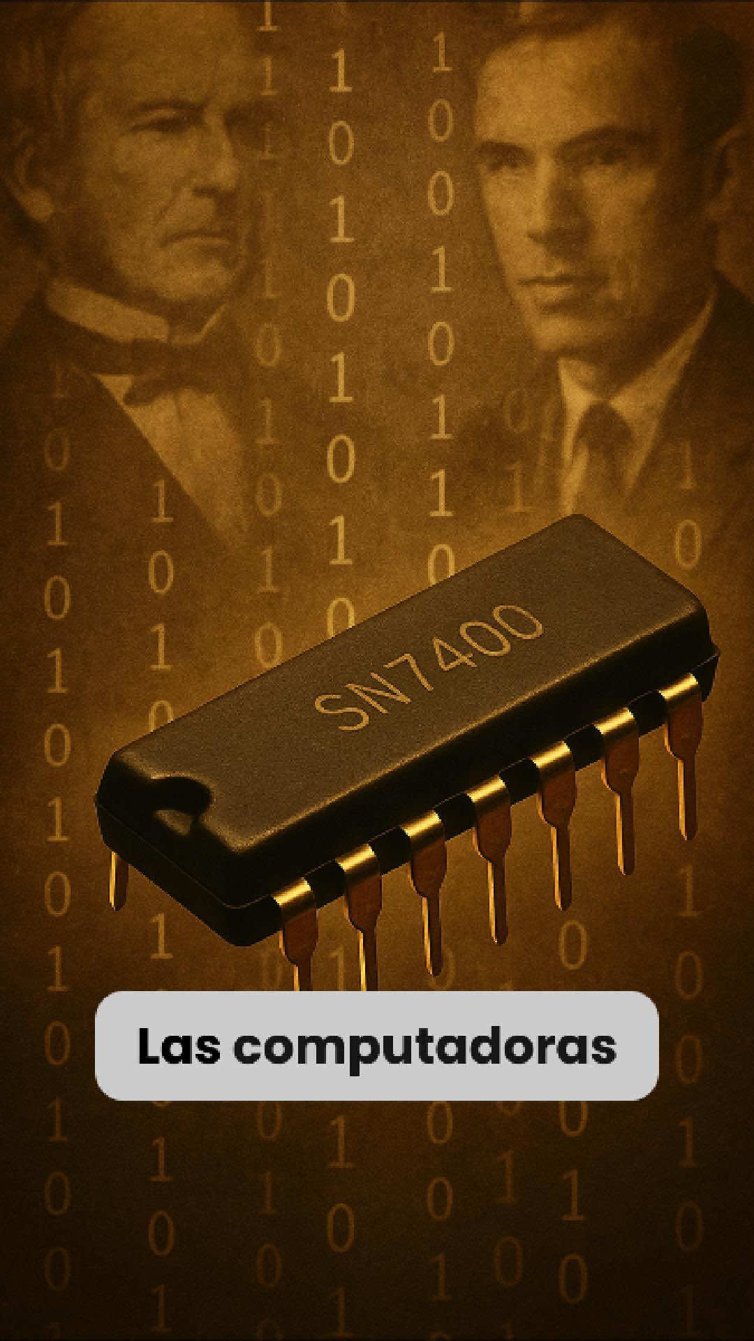 Tu smartphone funciona con matemáticas de 1854 🕰️ La próxima vez que uses tu teléfono, recuerda: todo comenzó con un matemático obsesionado en 1854. George Boole redujo toda la lógica a 1s y 0s. Claude Shannon lo convirtió en electricidad. Y el SN7400 de Texas Instruments cambió el mundo. 🌍  De computadoras gigantes a naves Apollo, de arcades a tu bolsillo. 171 años usando la misma lógica. ¿Sabías que toda la tecnología moderna funciona con matemáticas del siglo XIX? 📸 • • • • #electronica #boole #chips #ingeniería #pcb               