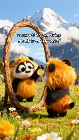 Congrats on surviving another crazy week! I’m so proud of you! #calmlings #hopecore #tgif #stressed #cutemonsters 