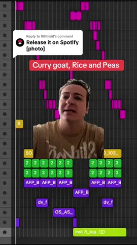 Replying to @llililliiiiiil Curry Goat Rice and Peas… Spotify tomorrow 👀 @solesky @Spotify  #autotune #remix #currygoat #jamaican 