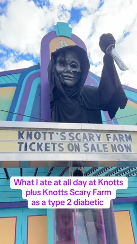 Had a full day at Knotts and Knotts scary farm yesterday. The mazes were so fun!!! The zoo was my FAV with the lights off and every time I eat sugar and trash I just eat clean the next day and it usually levels out… at least in my head it does #type2diabetic #knottsscaryfarm #scaryfarm2025 #type2diabetes #freestylelibre3plus 