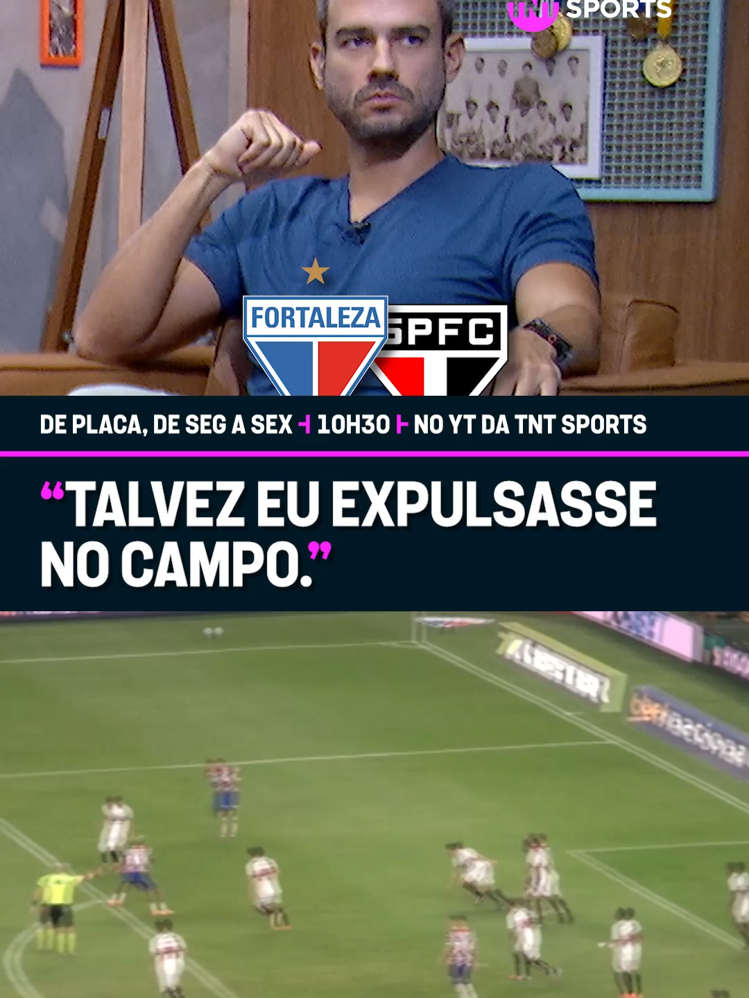“EU TAMBÉM EXPULSARIA O RIGONI!”👋 Se liga no que o @walaceborges falou no #DePlaca sobre a expulsão de Emiliano Rigoni no último jogo do São Paulo contra o Fortaleza. Qual a sua opinião?👇👇 #tiktokesportes #futebol #debate #sãopaulo #fortaleza