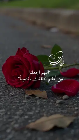 اللهم اجعلنا من أعظم خلقك نصيبا في كل رزق تبسطه وفي كل خير تقسمه🤍