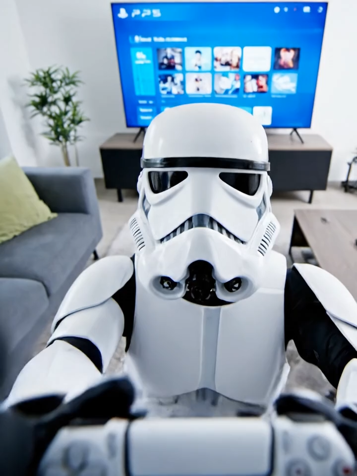 BAGARRE ENTRE STORMTROOPER ET DARK VADOR POUR LA PLAYSTATION 🎮😂 Ils se battent VRAIMENT pour jouer 💀 Vader triche avec la Force évidemment 😤 Filmé en selfie du début à la fin 📱 #DarkVador #Stormtrooper #PlayStation #Bagarre #Veo3 #IA #AIVideo #Drole #Gamer #FYP #PourToi #Viral #StarWars