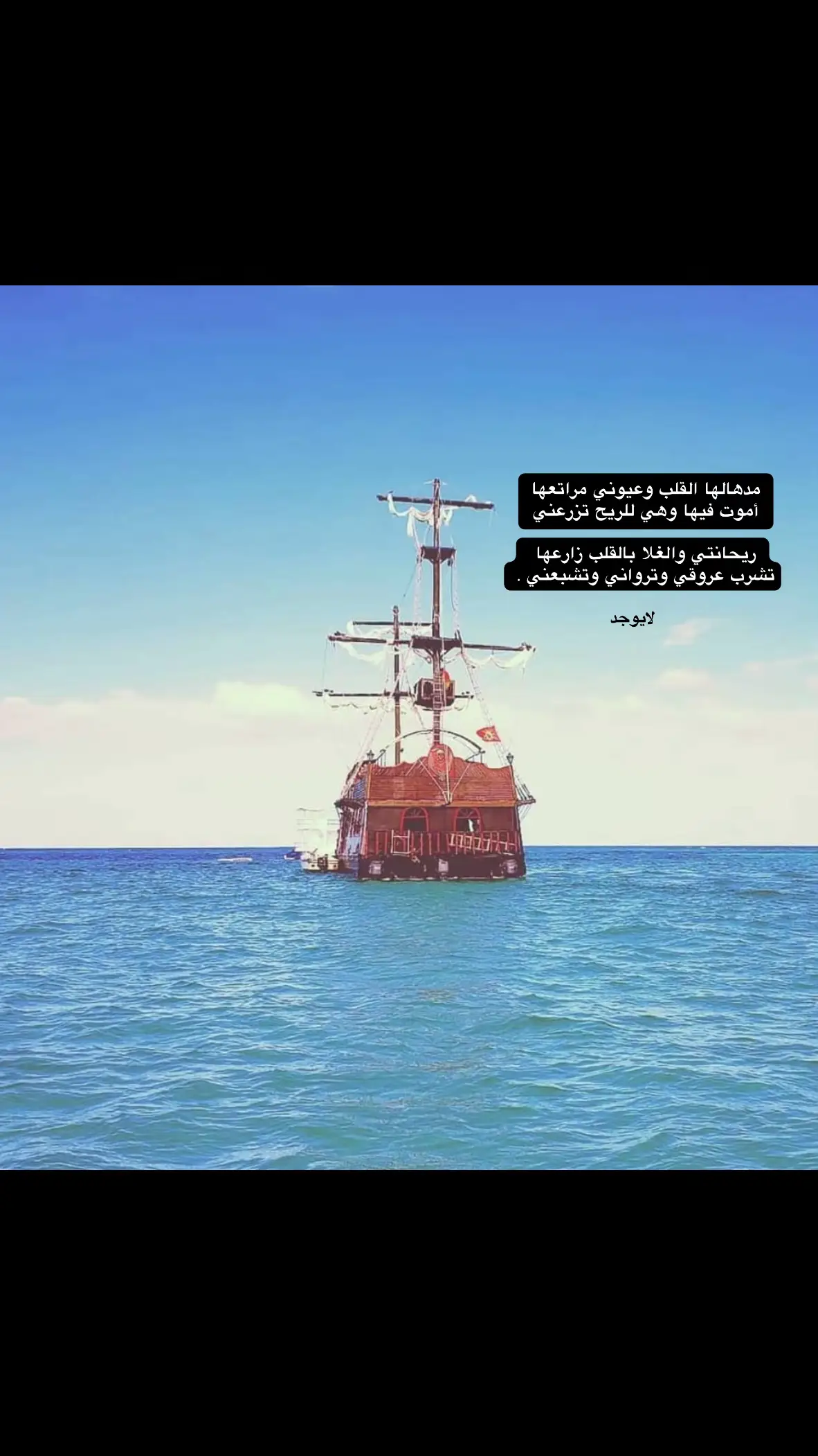مدهالها القلب وعيوني مراتعها ‏أموت فيها وهي للريح تزرعني ‏ريحانتي والغلا بالقلب زارعها  ‏تشرب عروقي وترواني وتشبعني ! 