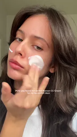 Say goodbye to foundation and hello to Korean skincare with @Marie Stone and CC Cream ❤️ #erborianusa #cccream #koreanskincare #viralmakeup 