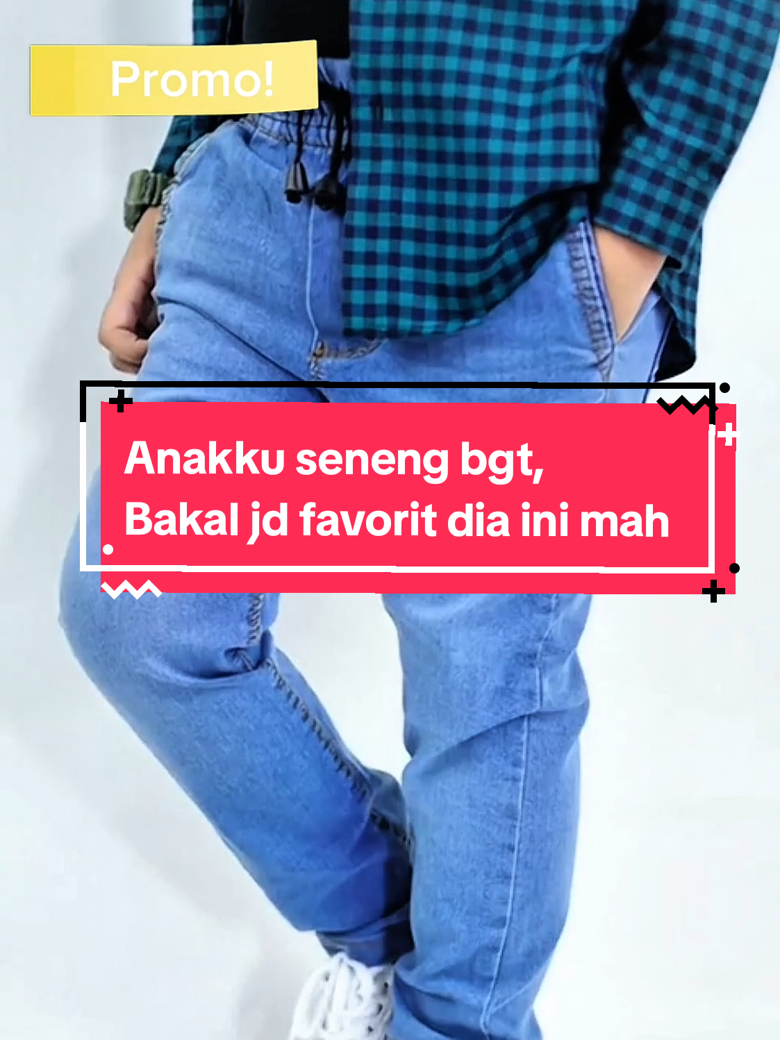 Rekomendasi jeans anak yg pinggang melar elastis , kain nya pun juara #jeansanak 
