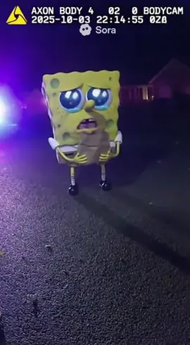 New released footage of SpongeBob SquarePants arrested for smuggling coral across border of bikini bottom w  Sora 2 ai vid generator #sora #ai #trending #fyp #viral 