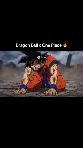 Dragon Ball Z x One Piece 🔥 #anime #dragonballz #onepiece #fyp #sora