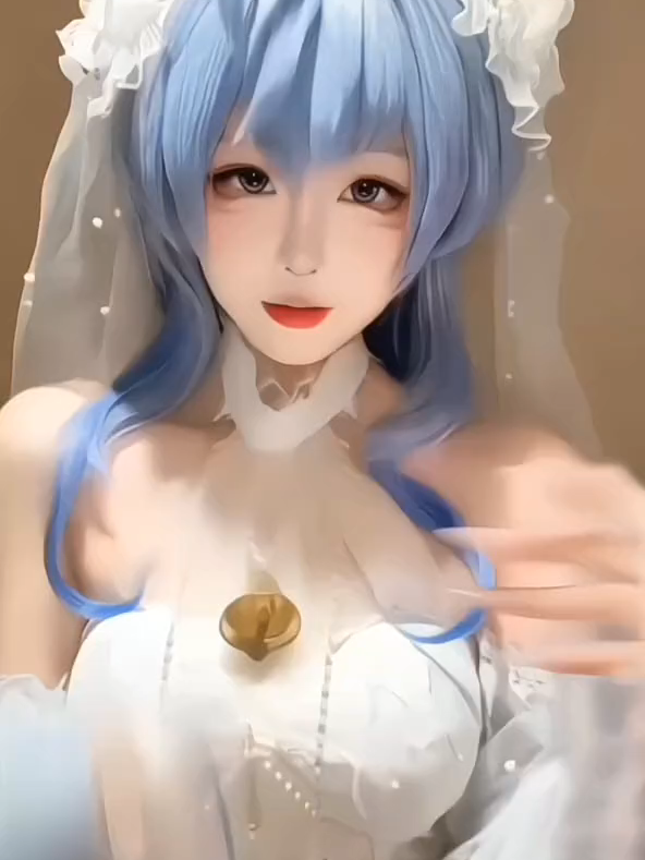 Bride Ganyu #Ganyu #Bride #cos #Genshin #2D #小柚奈 #koyuna2