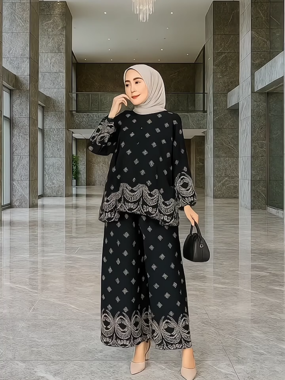 One Set Alyssa Jumbo Rayon Batik Premium #oneset 