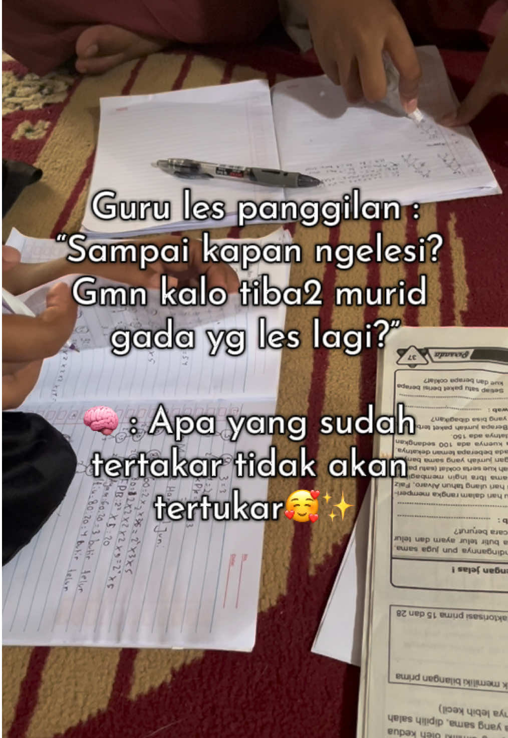 Tetap ngeles walaupun kata orang2, pekerjaan ini ga tentu dan gada jenjang karir 😌🥹🦋✨ #gurules #gurulesprivat #lesprivat #lesprivatanak #fyp 