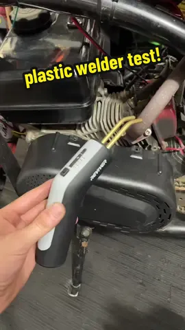 plastic stapler test!🔥 #plasticwelding #minibike #predator212 