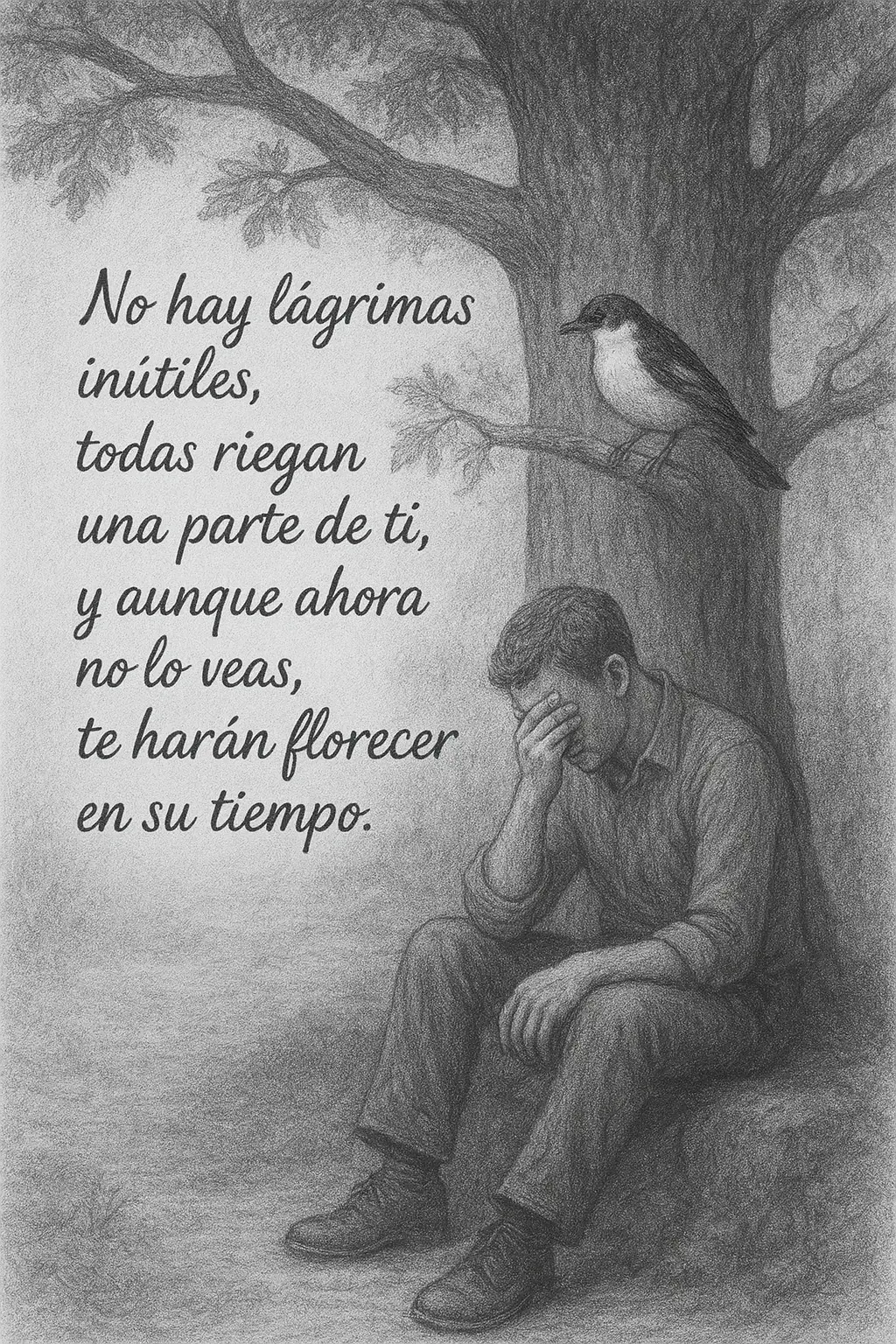No hay lágrimas inútiles.  #riegan #florecen #tiempo 