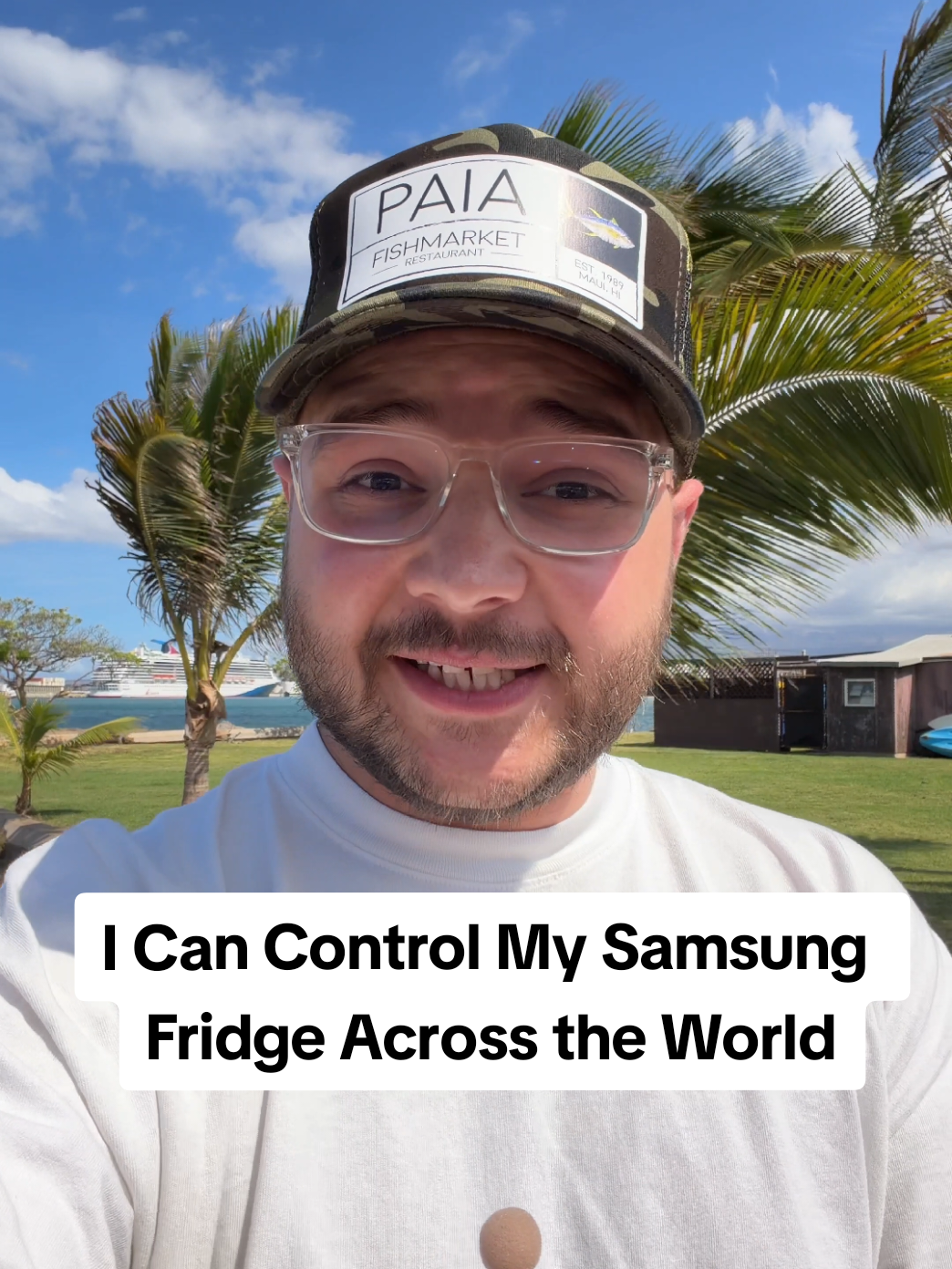 I can change the temperature of my Samsung fridge from halfway across the world #Tech #samsungfridge #samsung #imparkerburton #androidguy 