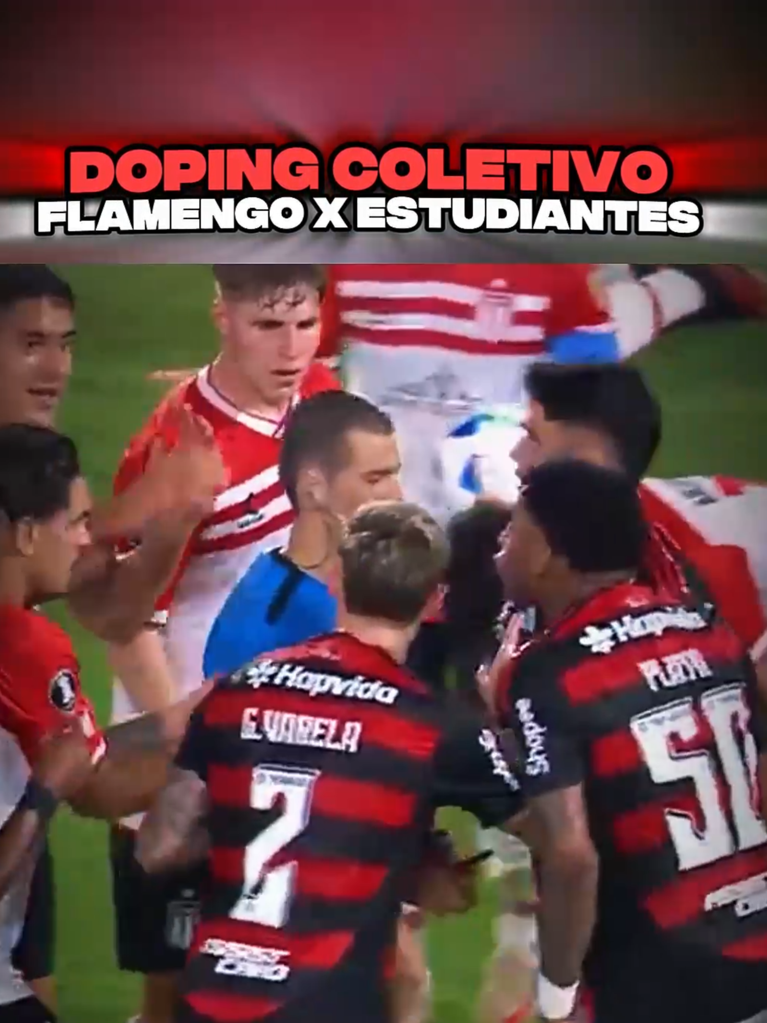 Noticia URGENTE no flamengo. O jogo do flamengo x estudiantes pela libertadores foi denunciado por doping coletivo. #flamengo #tiktokesportes #mengo #futebolbrasileiro
